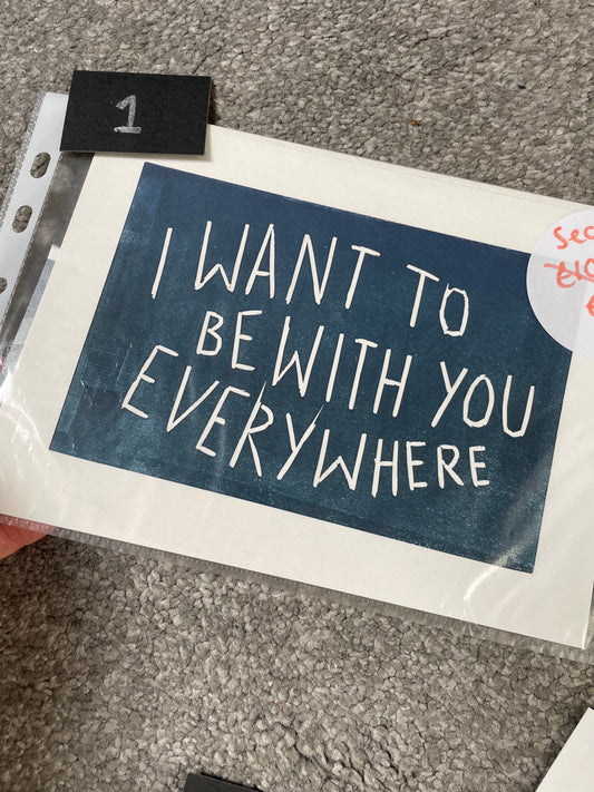 SUPER SECONDS Fleetwood Mac inspired linocut print