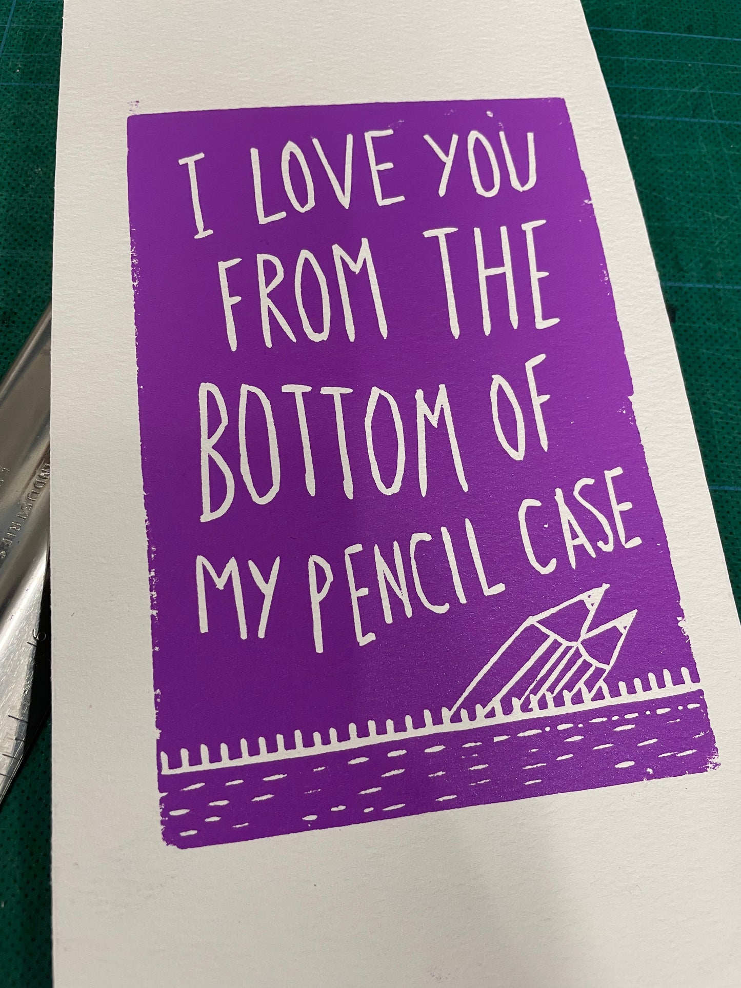 Beautiful South ‘Song For Whoever’ lyrics inspired linocut