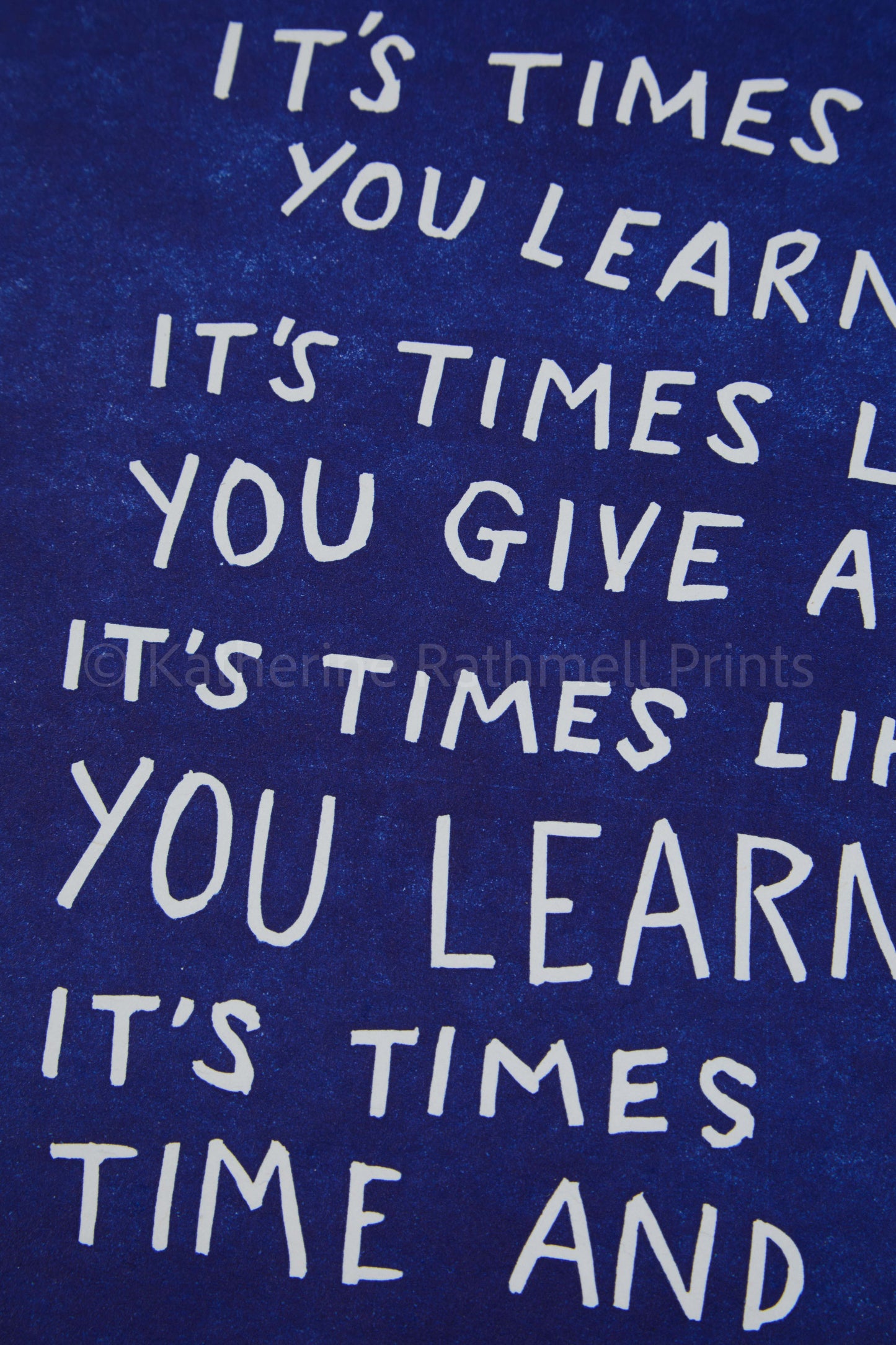 Foo Fighters ‘Times Like These’ lyrics inspired linocut print