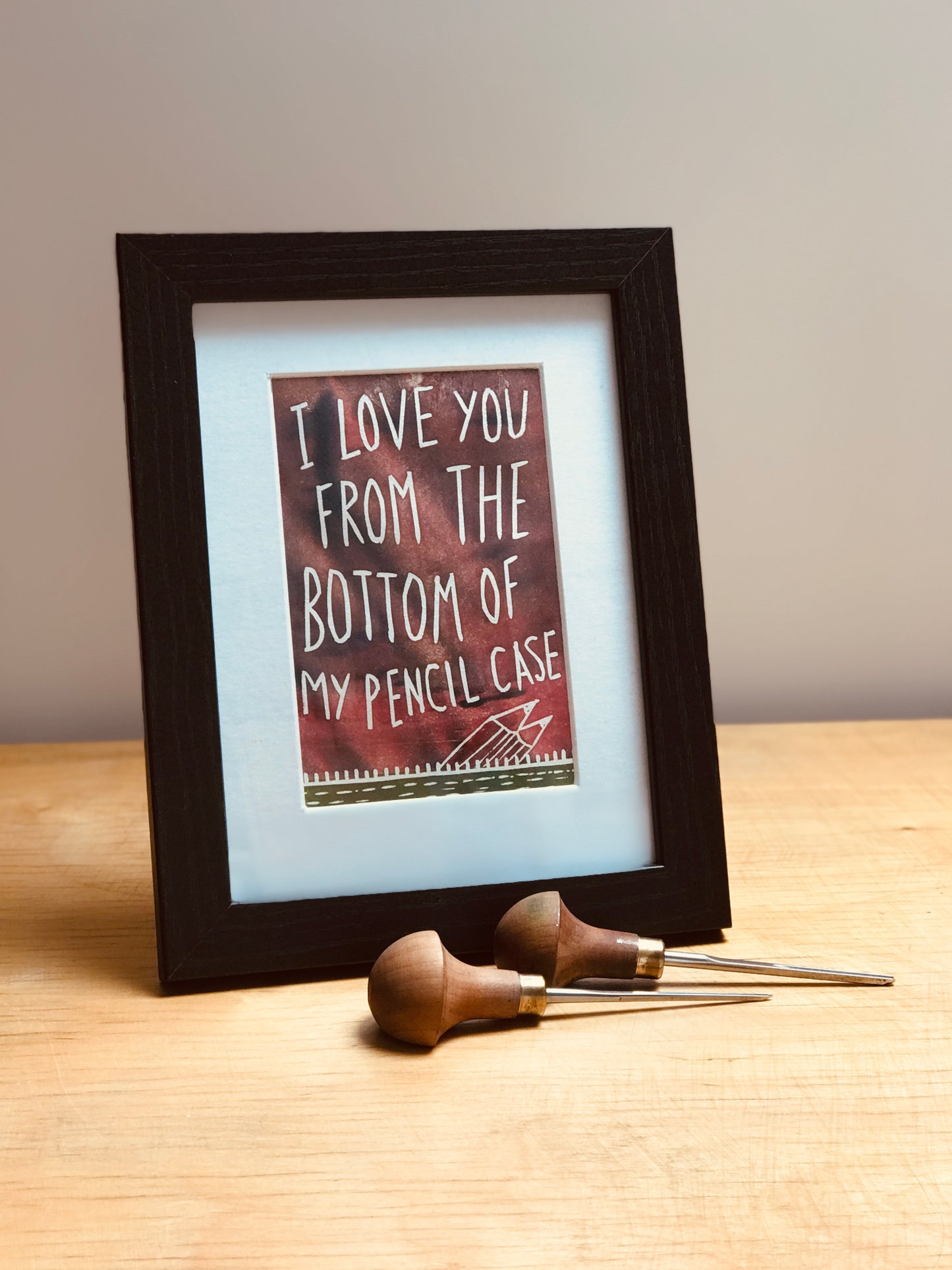 SUPER SECONDS Beautiful South ‘Song For Whoever’ lyrics inspired linocut