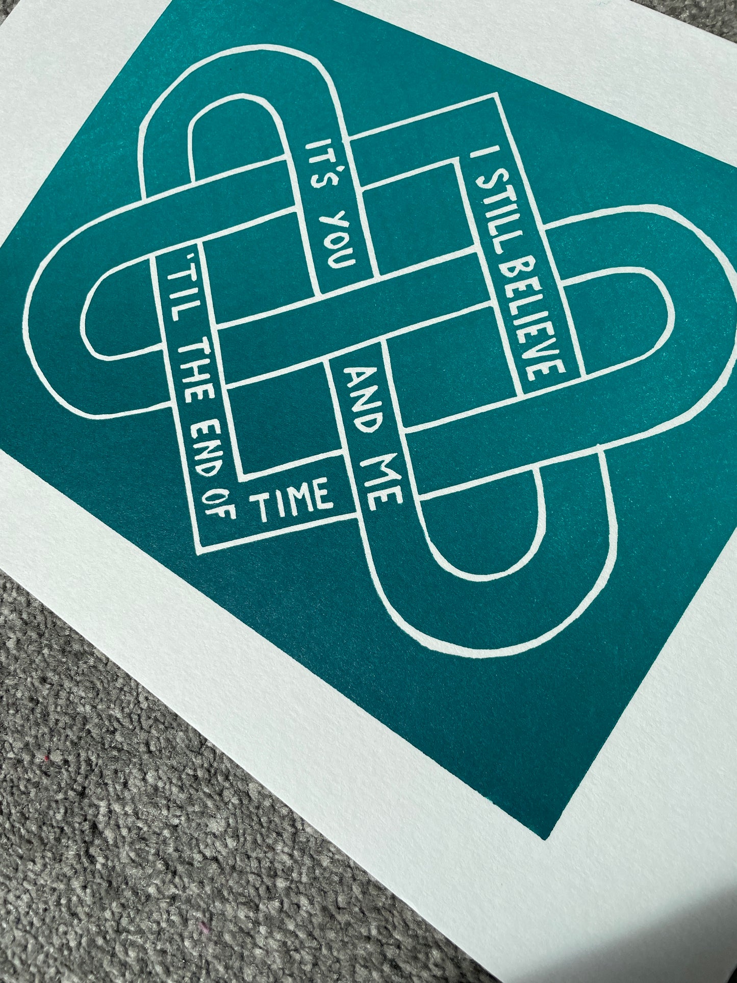 Biffy Clyro 'Many of Horror' inspired linocut print