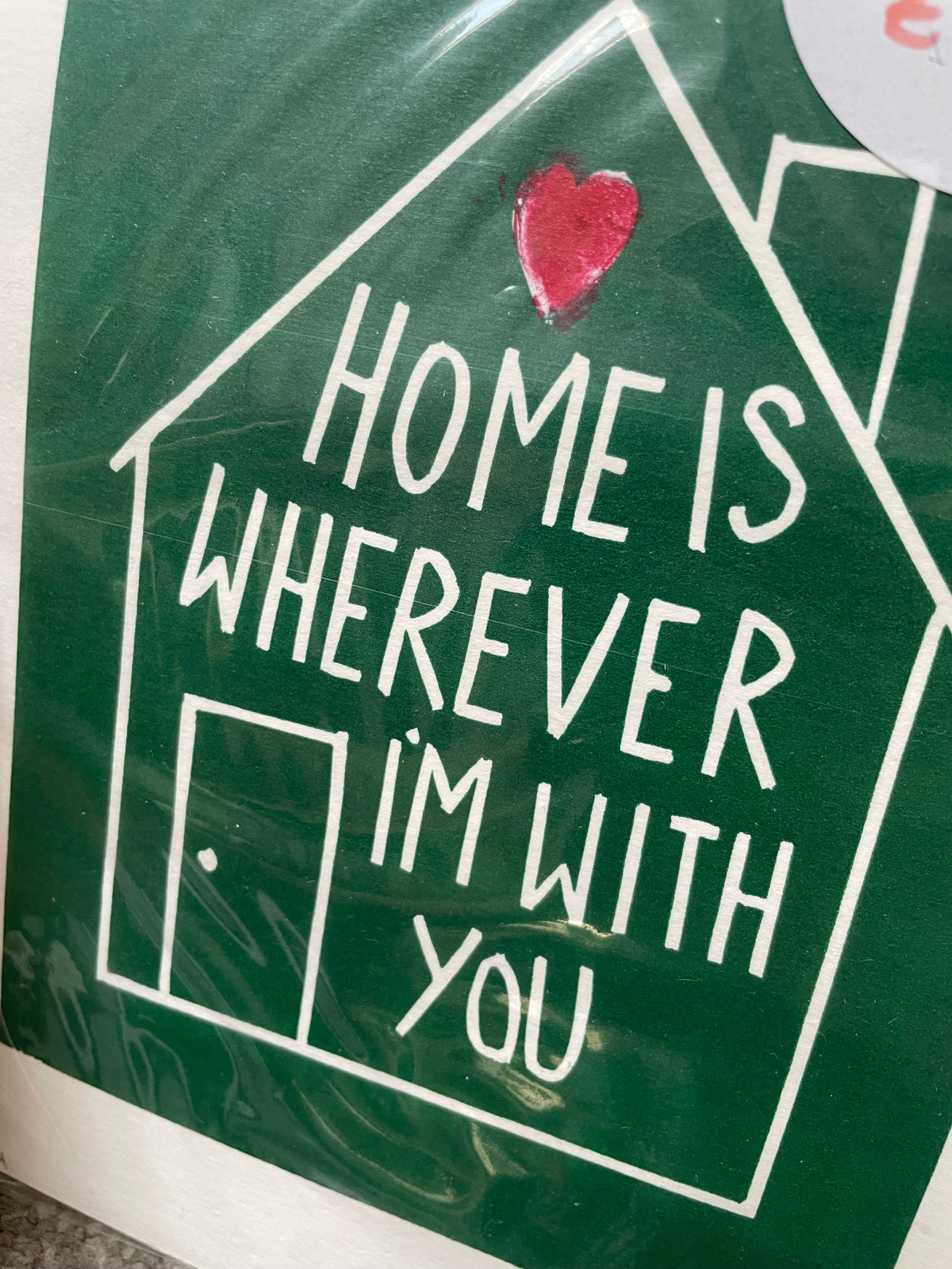 SUPER SECONDS Edward Sharpe 'Home is Wherever I'm with You' lyrics inspired linocut print (Copy)