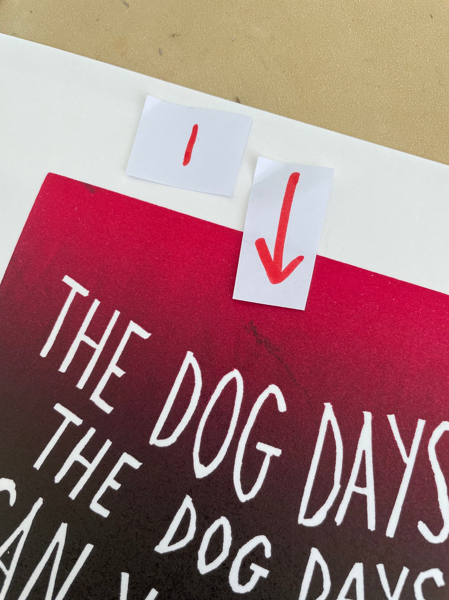 SUPER SECONDS Florence & The Machine 'Dog Days' lyrics inspired linocut print
