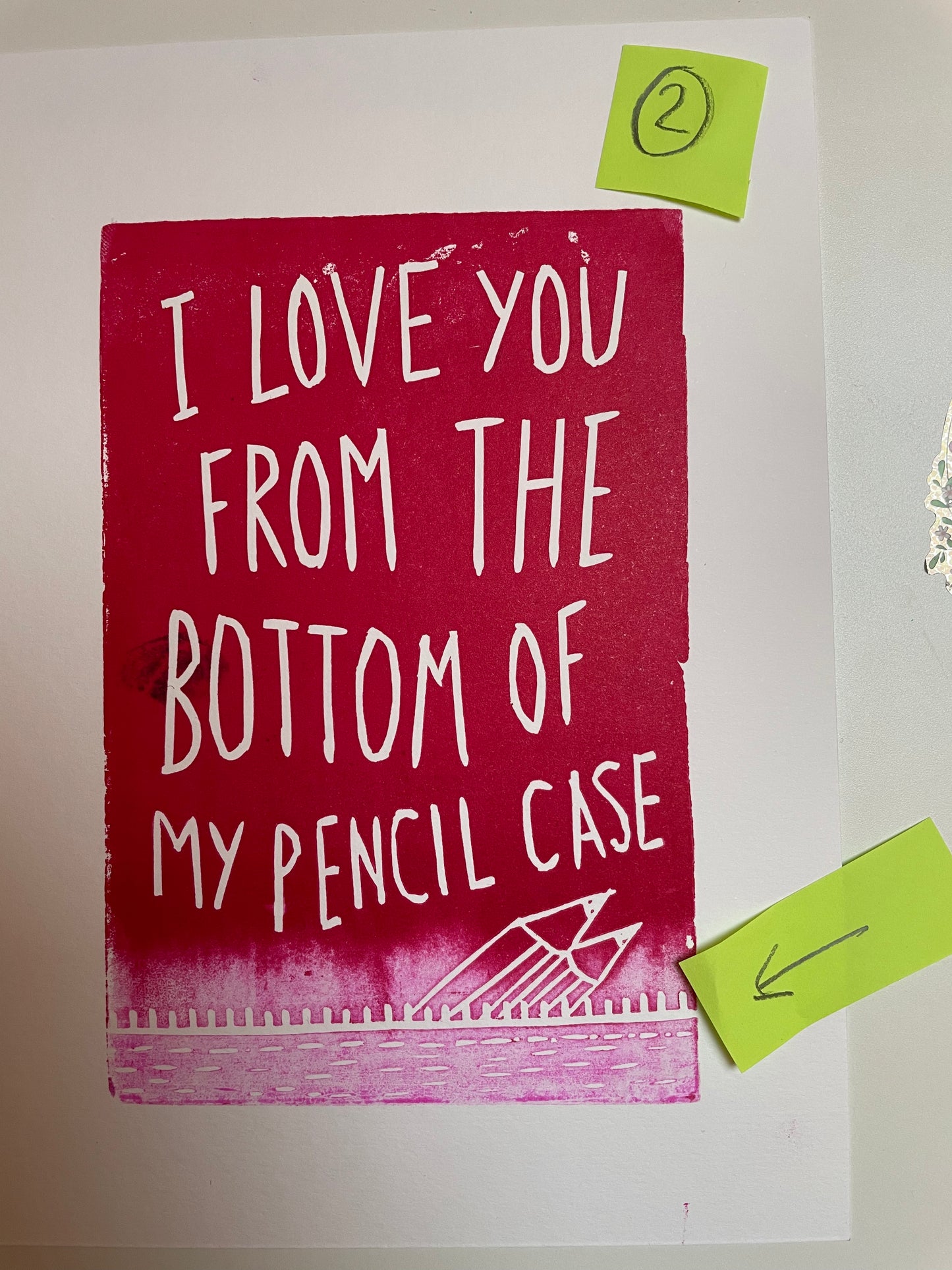 SUPER SECONDS Beautiful South ‘Song For Whoever’ lyrics inspired linocut