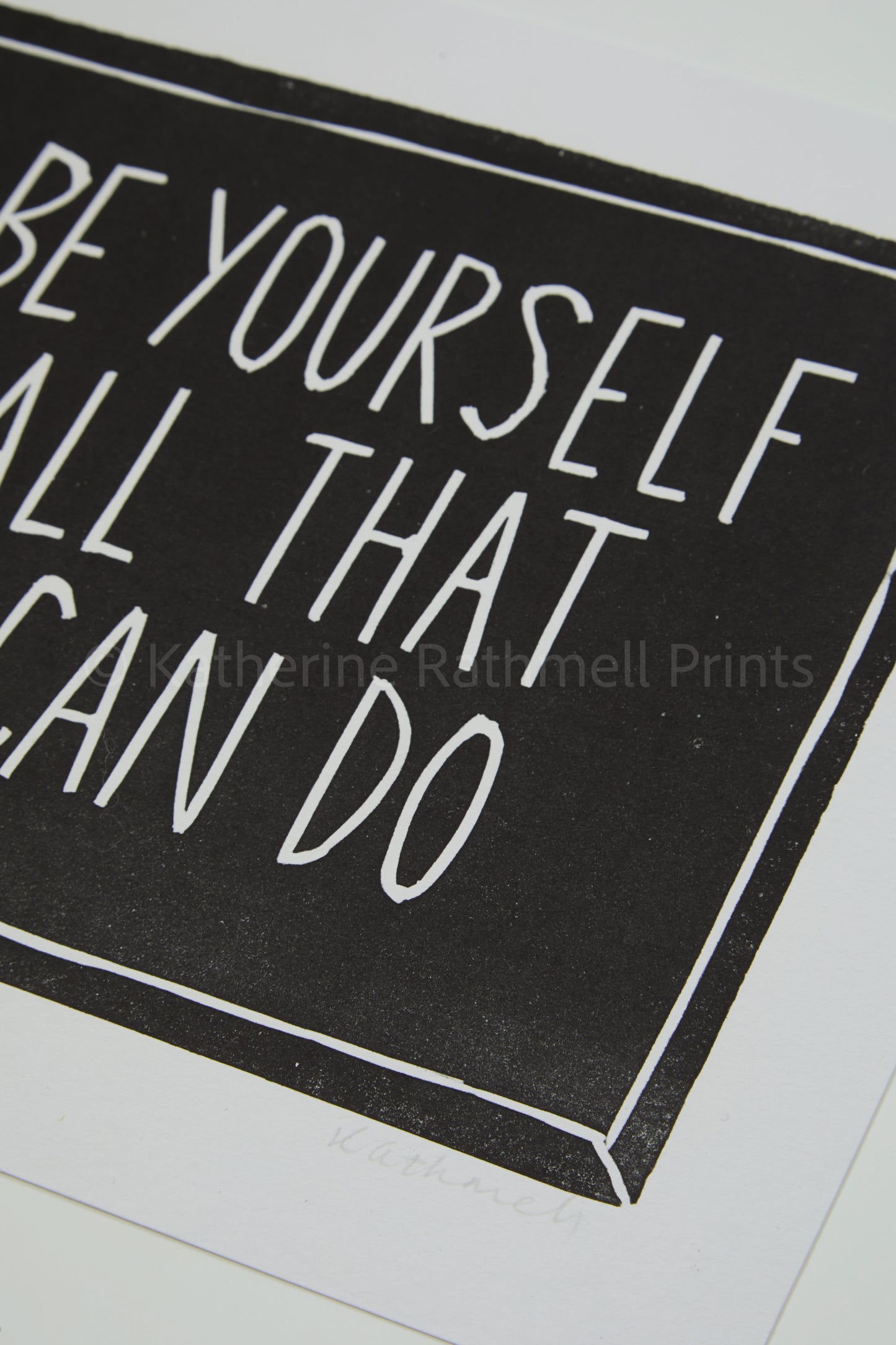 Audioslave ‘Be Yourself’ inspired linocut print silver or black