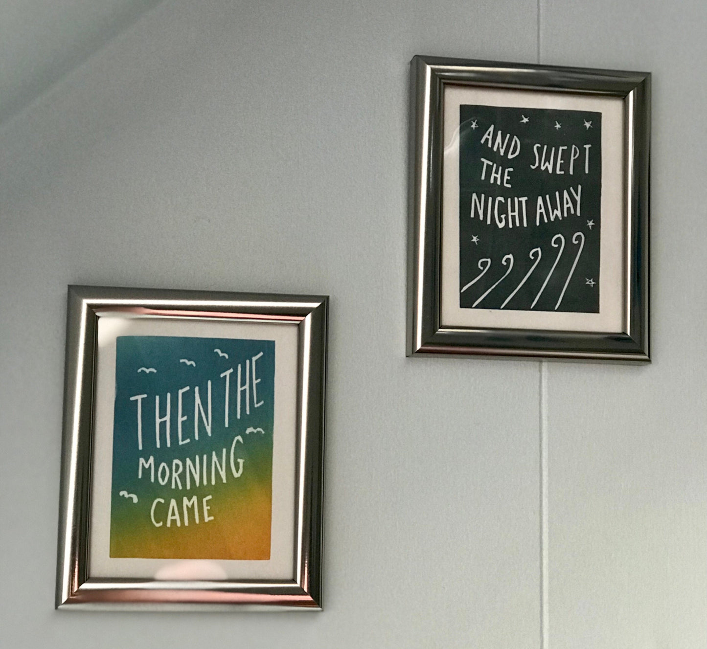 First Aid Kit ‘I Found A Way’ lyrics inspired linocut two print set